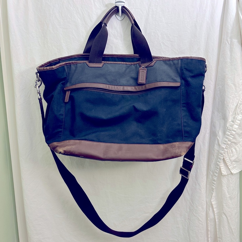 COACH WEEKENDER BAG CANVAS AND LEATHER